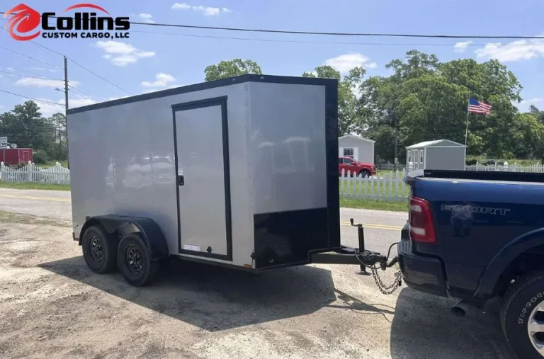 7 by 14 Titanium Blackout Trailer for Durable and Secure Cargo Transport