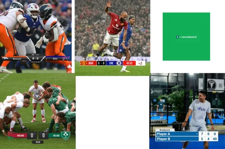 Professional Live Stream Scoreboard for Real-Time Sports Broadcasting and Seamless Integration
