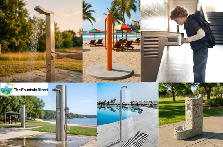 Reliable Stainless Steel Outdoor Shower for High-Traffic Parks, Pools, and Beaches